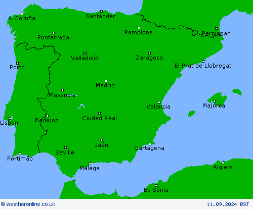 Chance of snow Forecast maps